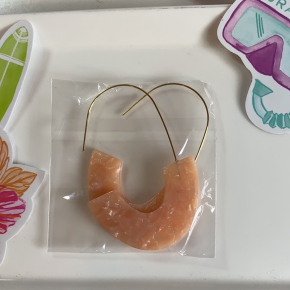 Pink Drop Earrings - Picture 3 of 5